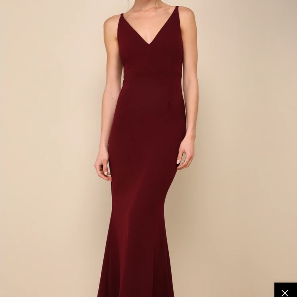 Lulus Melora Plum Maxi Dress NWT